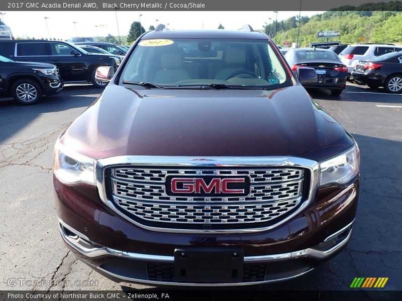 Black Cherry Metallic / Cocoa/Shale 2017 GMC Acadia Denali AWD