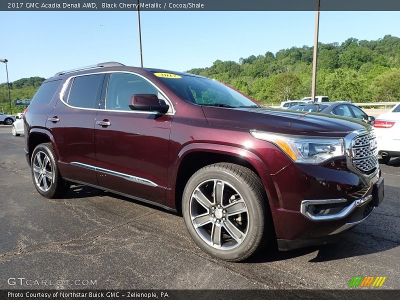 Black Cherry Metallic / Cocoa/Shale 2017 GMC Acadia Denali AWD