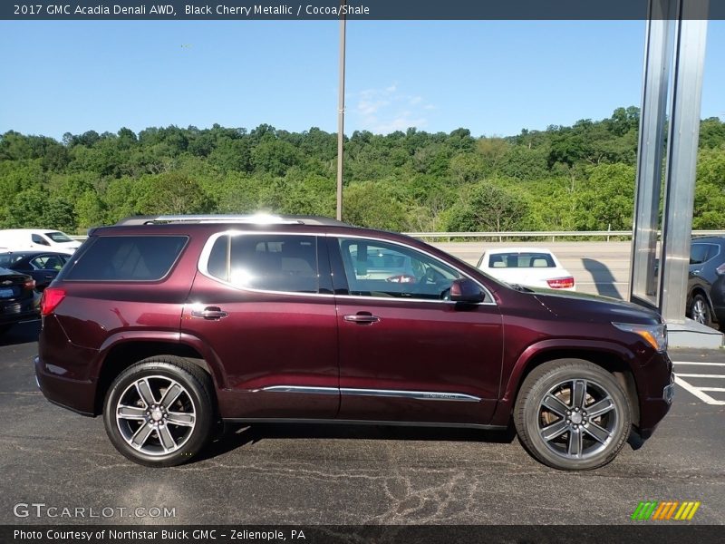 Black Cherry Metallic / Cocoa/Shale 2017 GMC Acadia Denali AWD