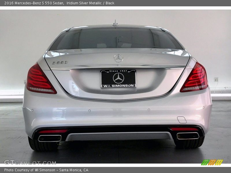 Iridium Silver Metallic / Black 2016 Mercedes-Benz S 550 Sedan