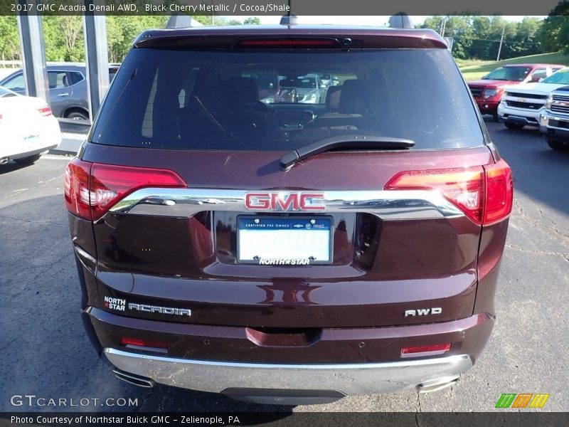 Black Cherry Metallic / Cocoa/Shale 2017 GMC Acadia Denali AWD