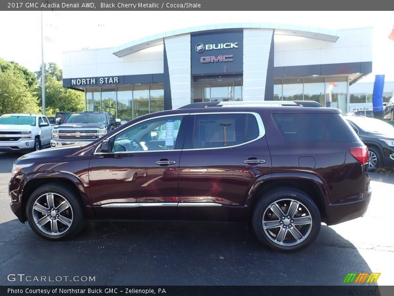 Black Cherry Metallic / Cocoa/Shale 2017 GMC Acadia Denali AWD