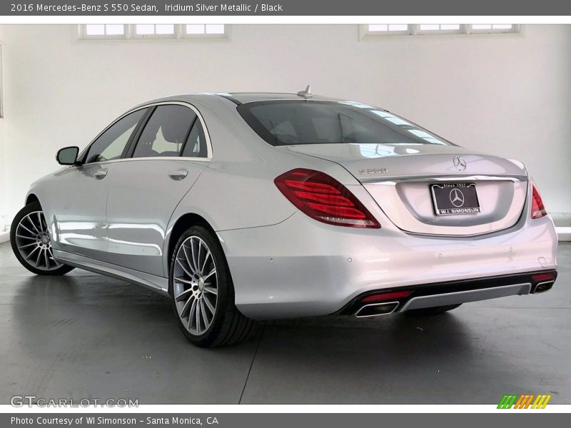 Iridium Silver Metallic / Black 2016 Mercedes-Benz S 550 Sedan