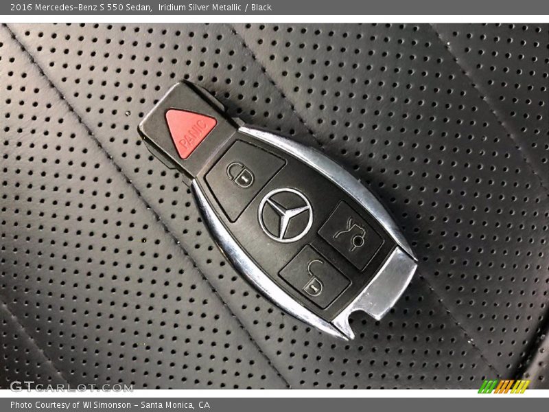Iridium Silver Metallic / Black 2016 Mercedes-Benz S 550 Sedan