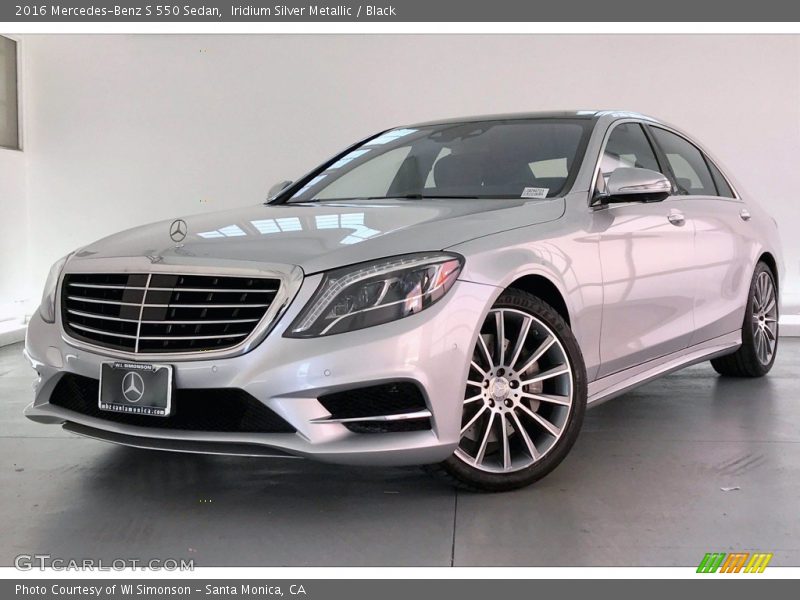 Iridium Silver Metallic / Black 2016 Mercedes-Benz S 550 Sedan
