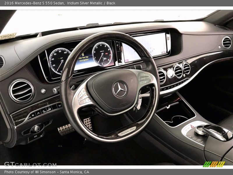 Iridium Silver Metallic / Black 2016 Mercedes-Benz S 550 Sedan