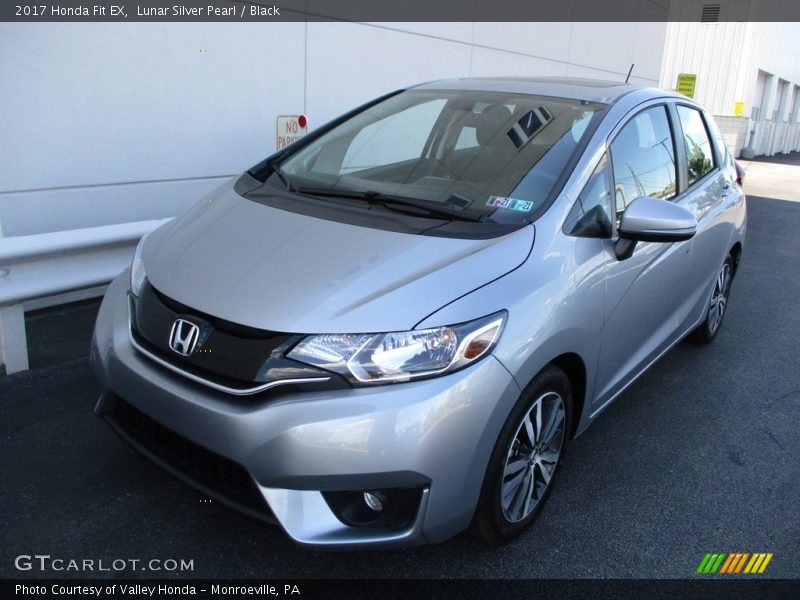 Lunar Silver Pearl / Black 2017 Honda Fit EX