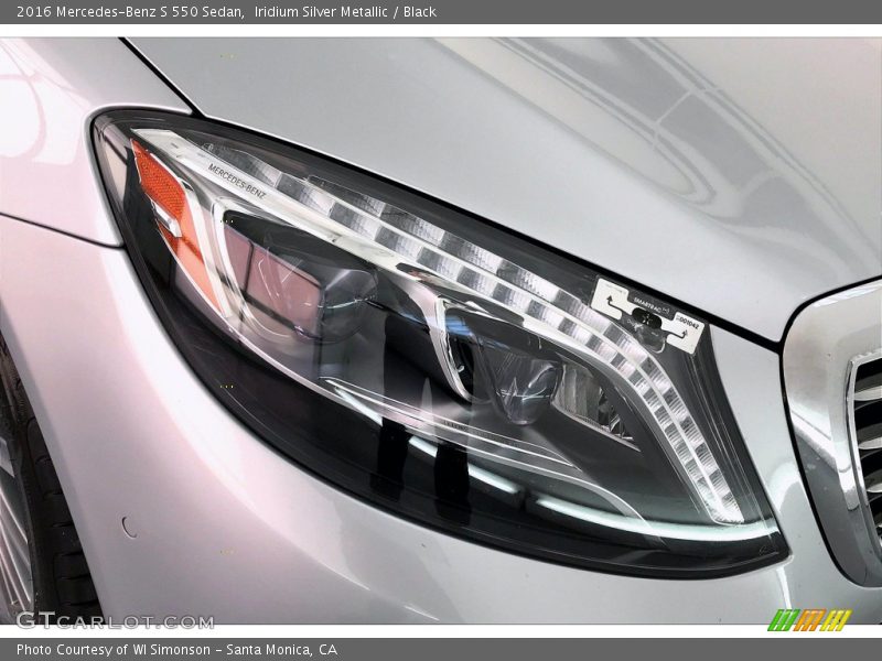 Iridium Silver Metallic / Black 2016 Mercedes-Benz S 550 Sedan