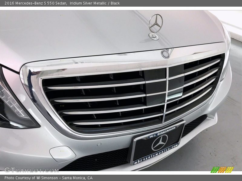 Iridium Silver Metallic / Black 2016 Mercedes-Benz S 550 Sedan