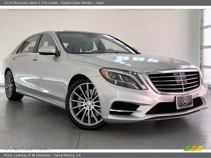 Iridium Silver Metallic / Black 2016 Mercedes-Benz S 550 Sedan