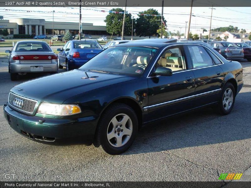 Emerald Green Pearl / Ecru 1997 Audi A8 4.2 quattro Sedan