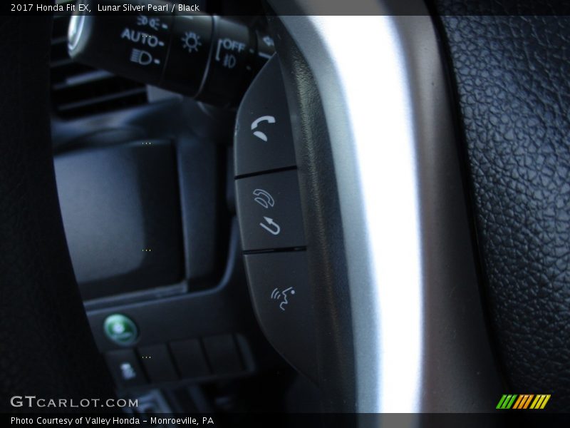 Lunar Silver Pearl / Black 2017 Honda Fit EX