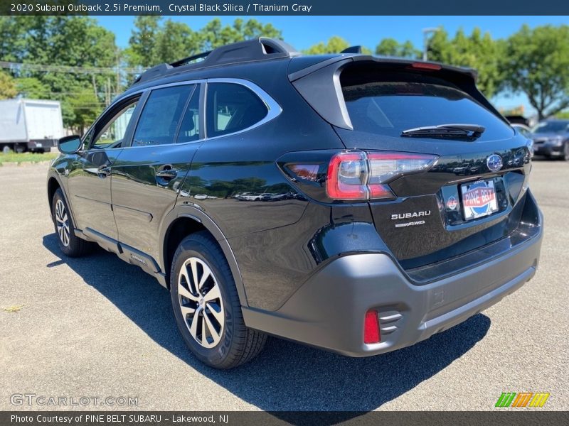 Crystal Black Silica / Titanium Gray 2020 Subaru Outback 2.5i Premium
