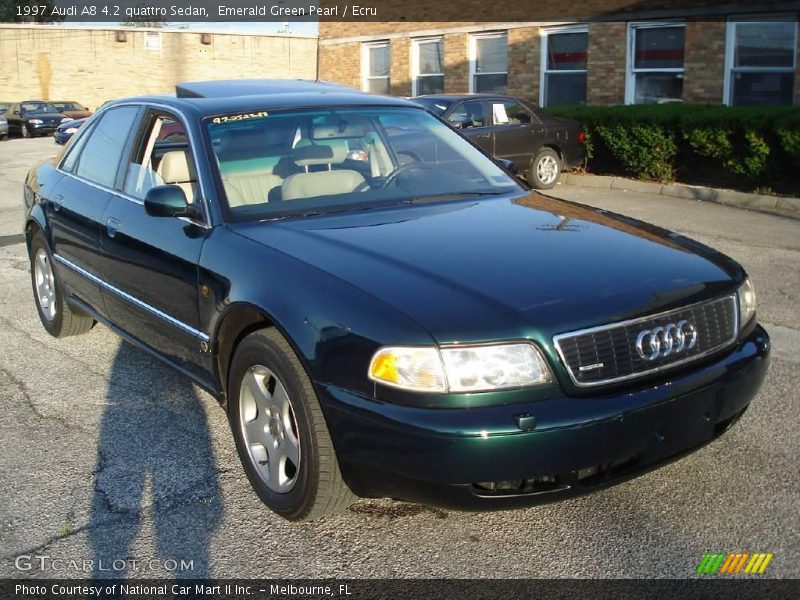 Emerald Green Pearl / Ecru 1997 Audi A8 4.2 quattro Sedan