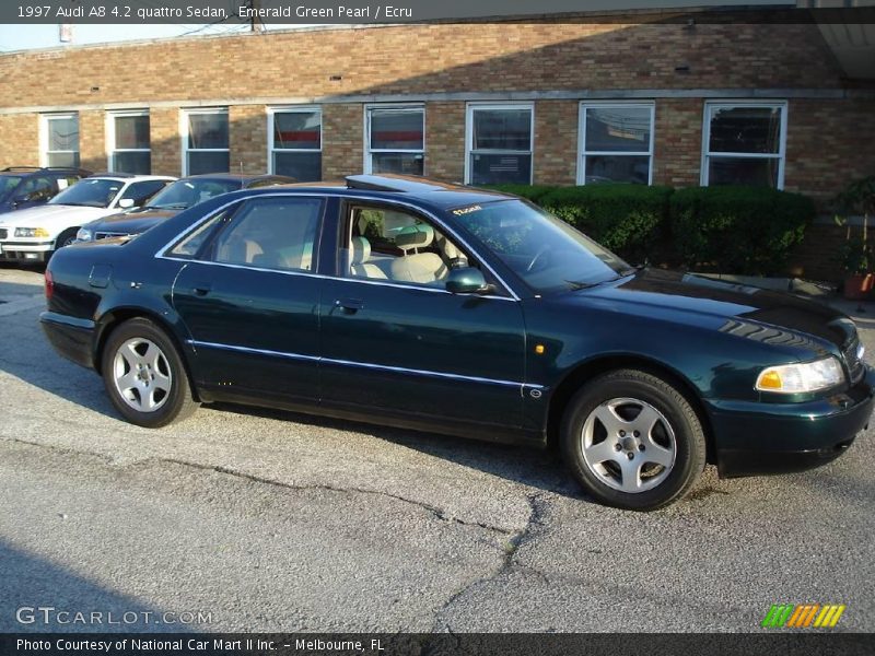 Emerald Green Pearl / Ecru 1997 Audi A8 4.2 quattro Sedan