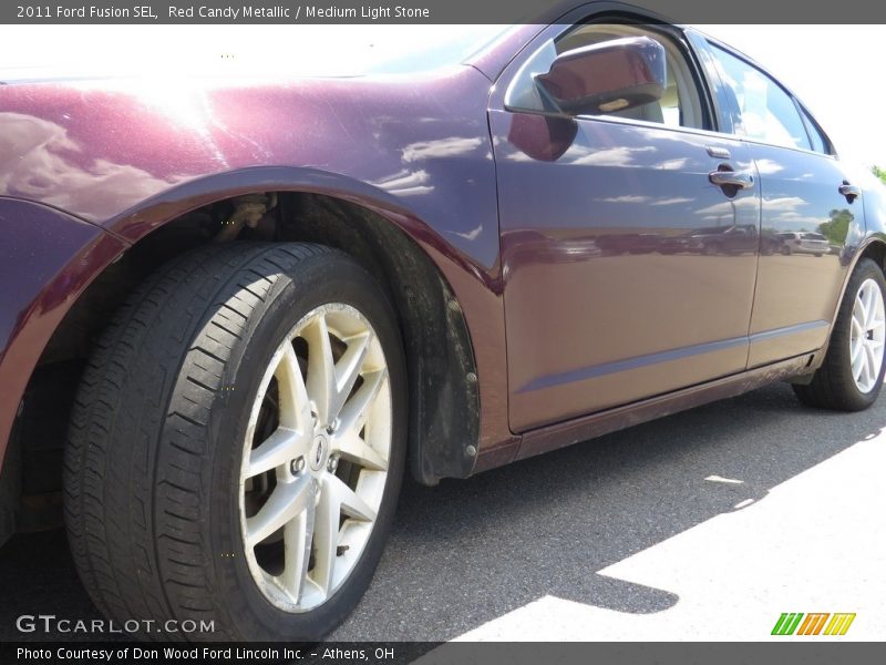 Red Candy Metallic / Medium Light Stone 2011 Ford Fusion SEL