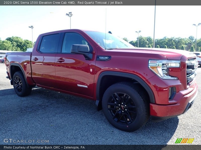 Red Quartz Tintcoat / Jet Black 2020 GMC Sierra 1500 Elevation Crew Cab 4WD