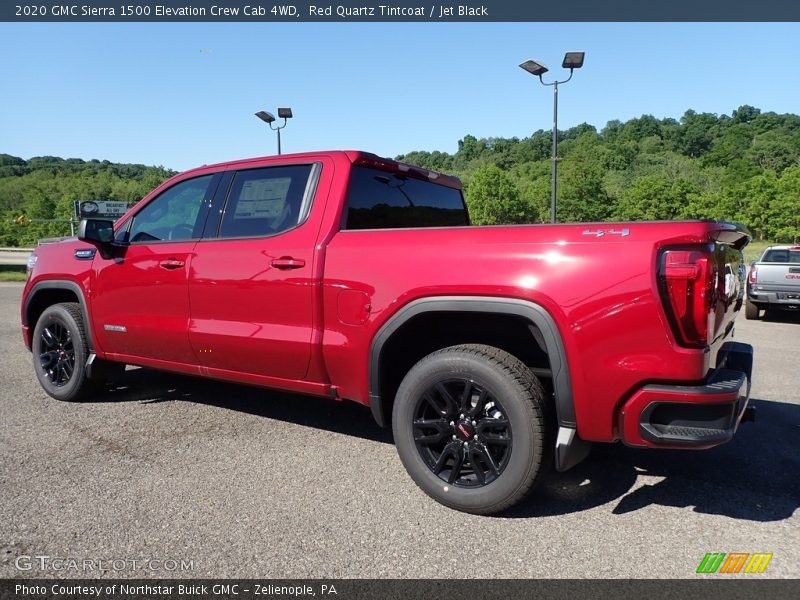 Red Quartz Tintcoat / Jet Black 2020 GMC Sierra 1500 Elevation Crew Cab 4WD