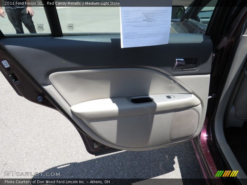 Red Candy Metallic / Medium Light Stone 2011 Ford Fusion SEL