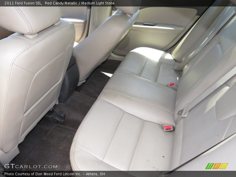 Red Candy Metallic / Medium Light Stone 2011 Ford Fusion SEL