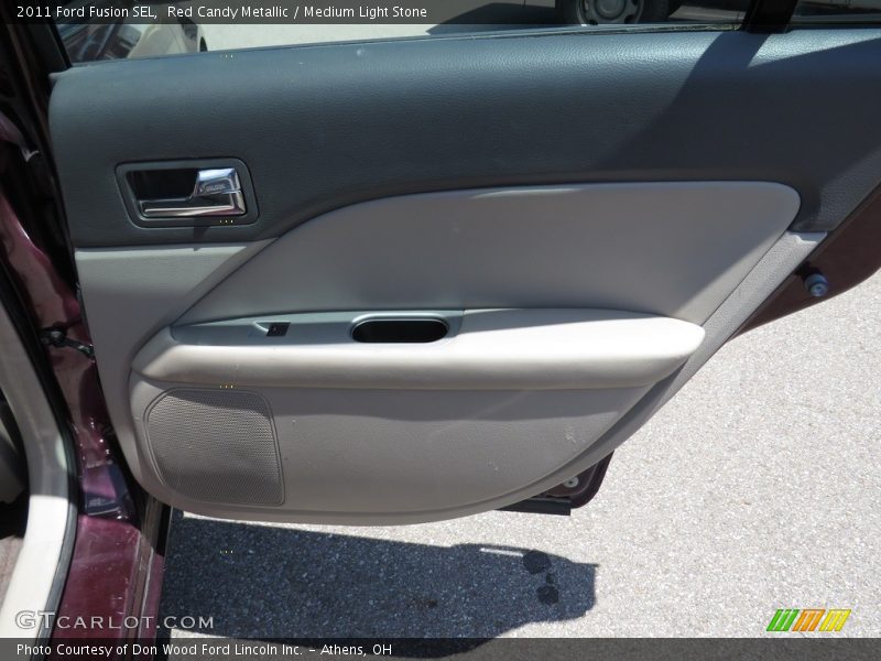 Red Candy Metallic / Medium Light Stone 2011 Ford Fusion SEL