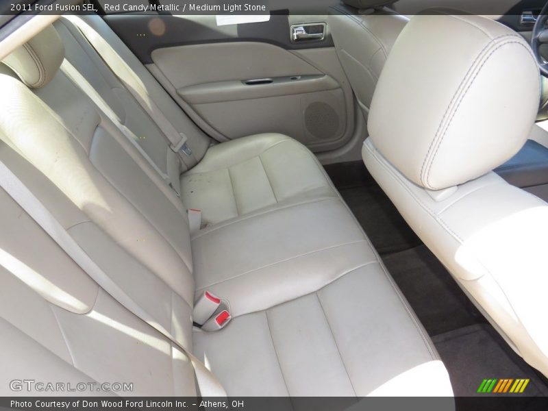 Red Candy Metallic / Medium Light Stone 2011 Ford Fusion SEL