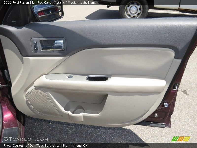 Red Candy Metallic / Medium Light Stone 2011 Ford Fusion SEL