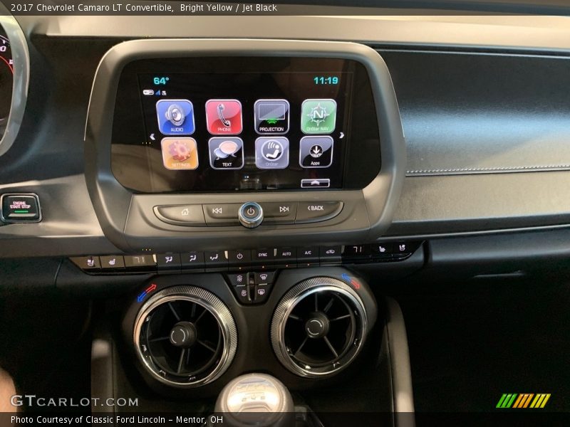 Bright Yellow / Jet Black 2017 Chevrolet Camaro LT Convertible