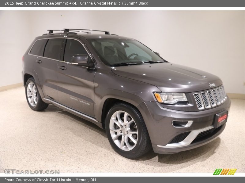 Granite Crystal Metallic / Summit Black 2015 Jeep Grand Cherokee Summit 4x4
