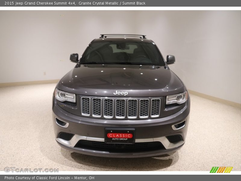 Granite Crystal Metallic / Summit Black 2015 Jeep Grand Cherokee Summit 4x4