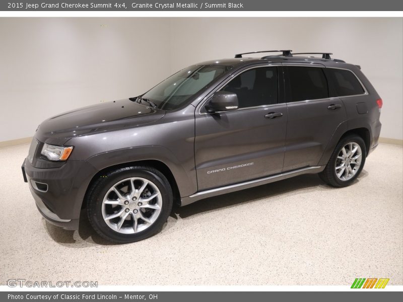 Granite Crystal Metallic / Summit Black 2015 Jeep Grand Cherokee Summit 4x4