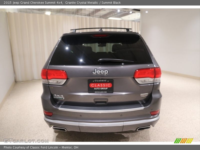 Granite Crystal Metallic / Summit Black 2015 Jeep Grand Cherokee Summit 4x4