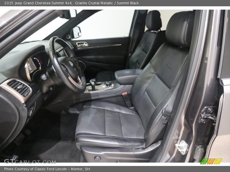 Granite Crystal Metallic / Summit Black 2015 Jeep Grand Cherokee Summit 4x4
