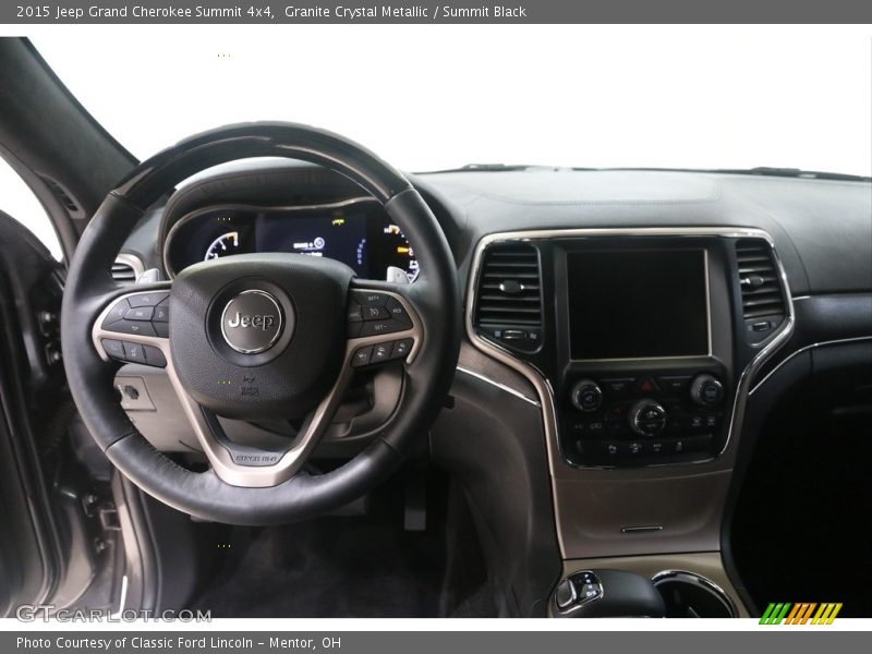 Granite Crystal Metallic / Summit Black 2015 Jeep Grand Cherokee Summit 4x4