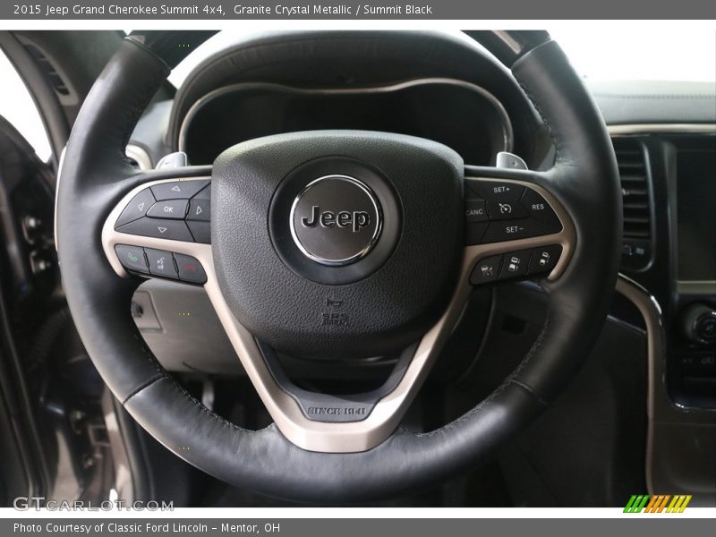 Granite Crystal Metallic / Summit Black 2015 Jeep Grand Cherokee Summit 4x4