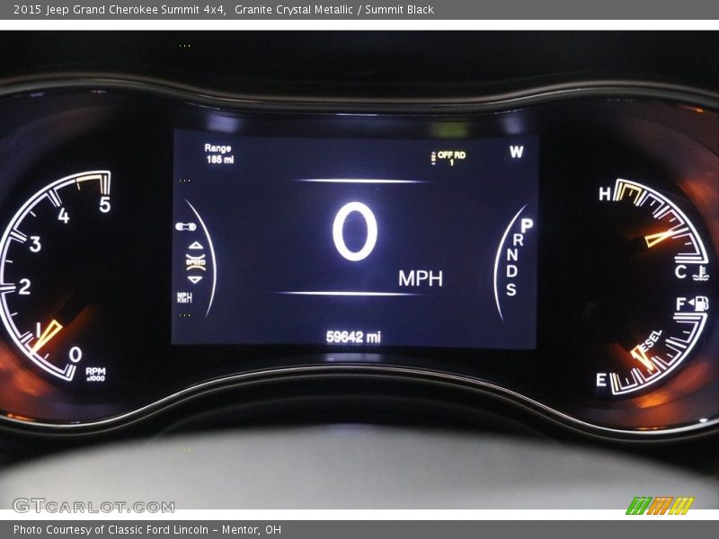 Granite Crystal Metallic / Summit Black 2015 Jeep Grand Cherokee Summit 4x4