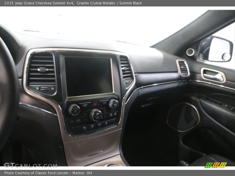 Granite Crystal Metallic / Summit Black 2015 Jeep Grand Cherokee Summit 4x4