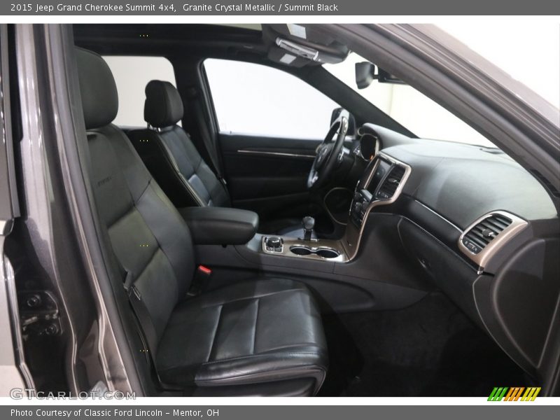 Granite Crystal Metallic / Summit Black 2015 Jeep Grand Cherokee Summit 4x4
