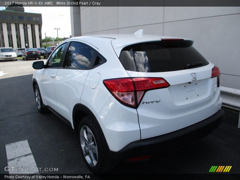 White Orchid Pearl / Gray 2017 Honda HR-V EX AWD