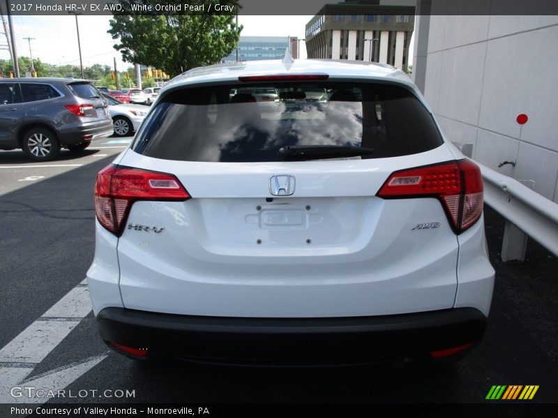 White Orchid Pearl / Gray 2017 Honda HR-V EX AWD