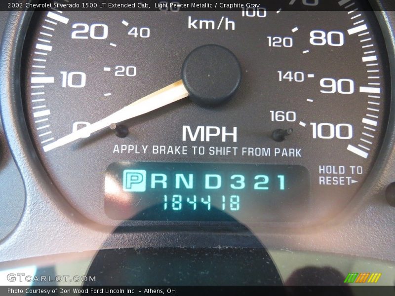 Light Pewter Metallic / Graphite Gray 2002 Chevrolet Silverado 1500 LT Extended Cab