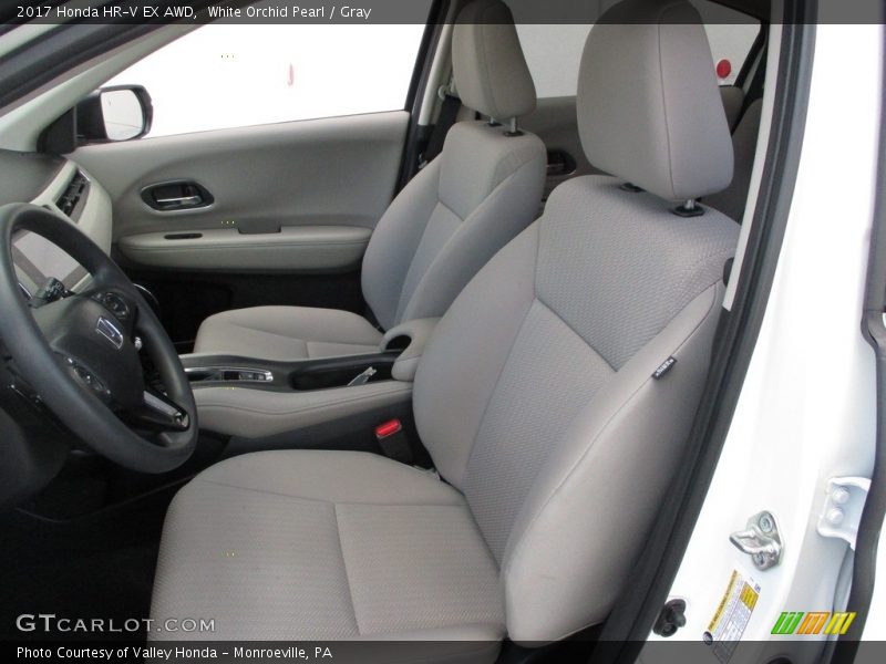 White Orchid Pearl / Gray 2017 Honda HR-V EX AWD