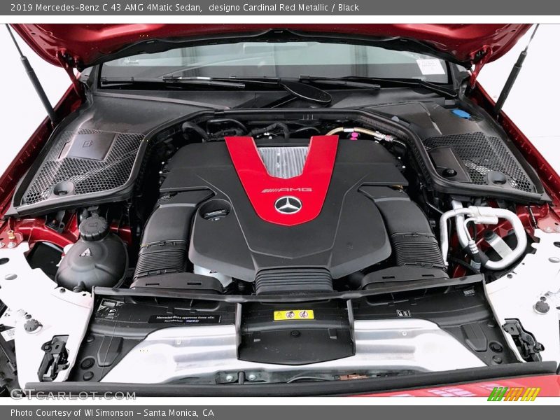 designo Cardinal Red Metallic / Black 2019 Mercedes-Benz C 43 AMG 4Matic Sedan