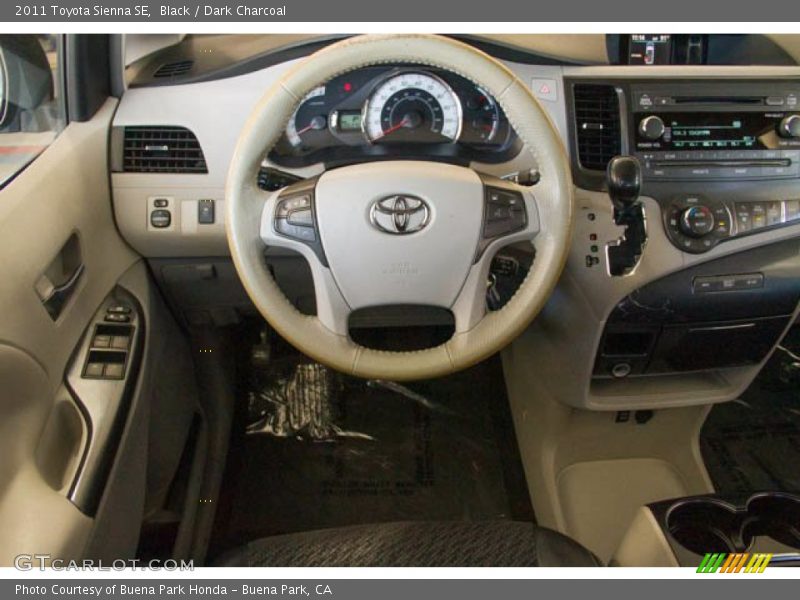 Black / Dark Charcoal 2011 Toyota Sienna SE