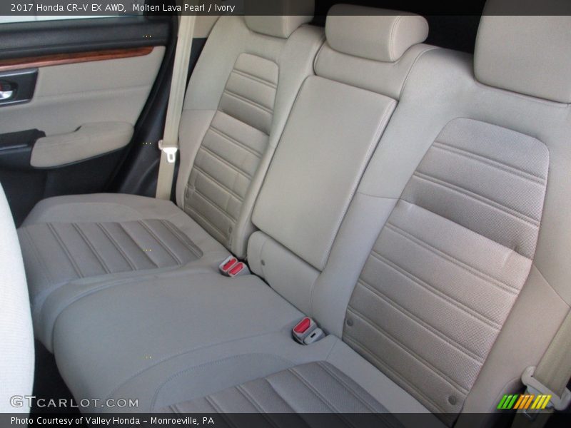 Molten Lava Pearl / Ivory 2017 Honda CR-V EX AWD