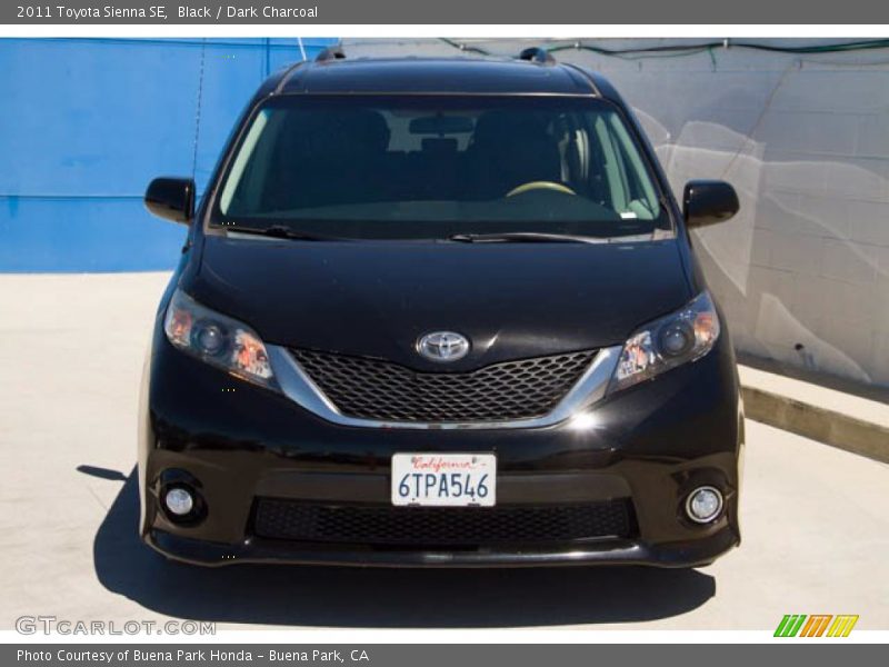 Black / Dark Charcoal 2011 Toyota Sienna SE