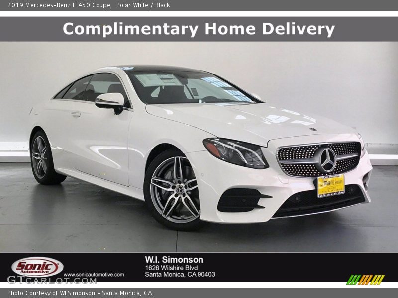 Polar White / Black 2019 Mercedes-Benz E 450 Coupe