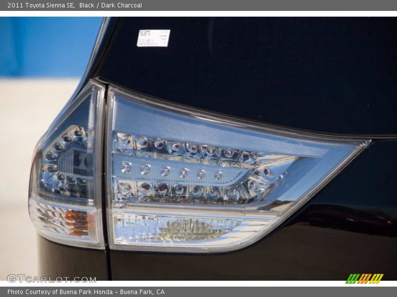 Black / Dark Charcoal 2011 Toyota Sienna SE
