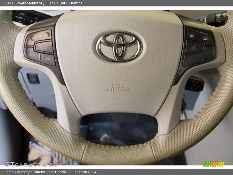 Black / Dark Charcoal 2011 Toyota Sienna SE