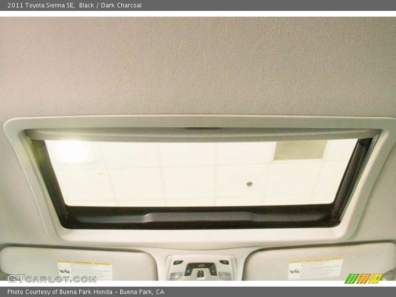 Black / Dark Charcoal 2011 Toyota Sienna SE